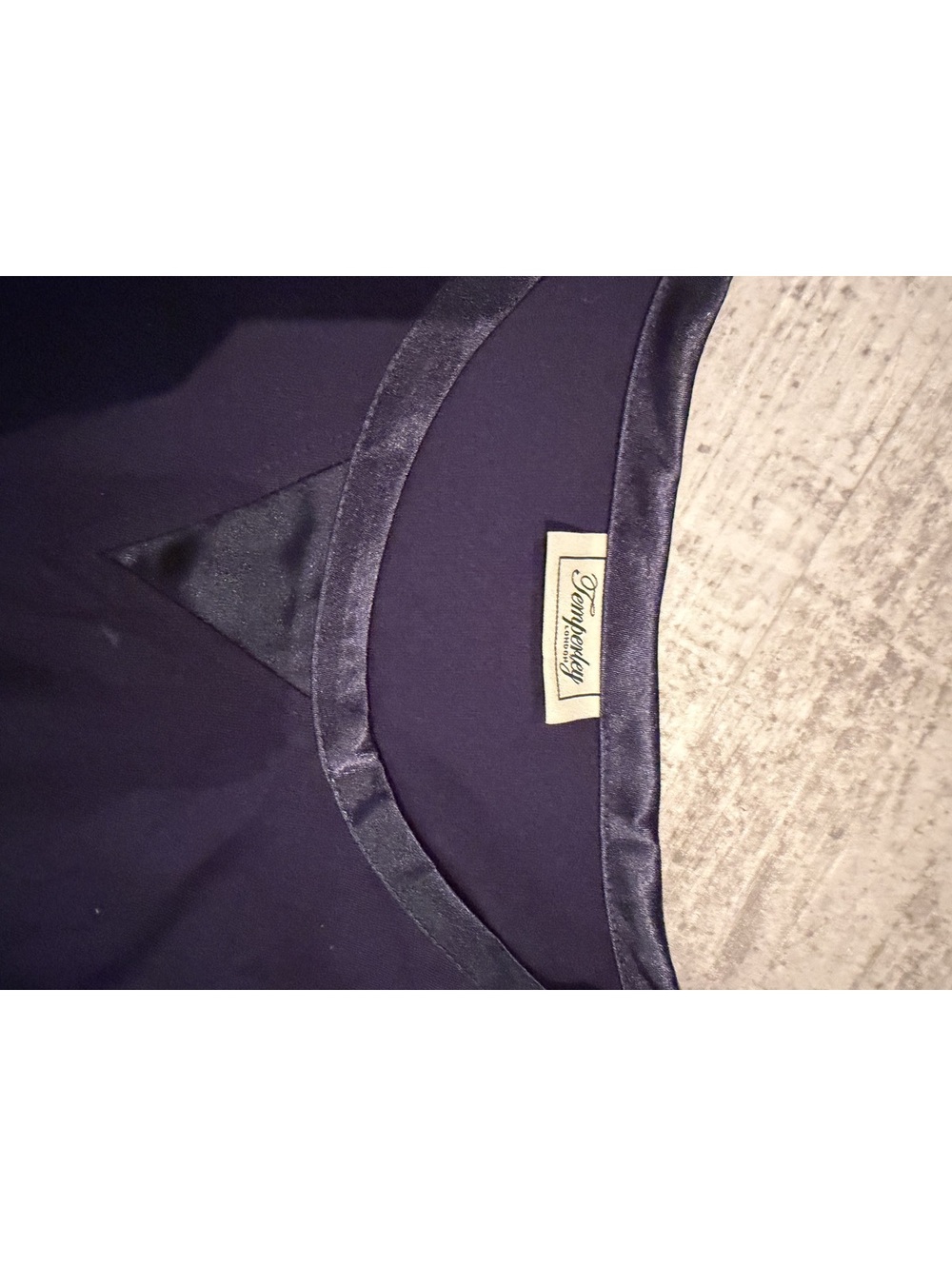 Temperley London First Class loungewear top British Air satin accents L - Picture 2 of 6